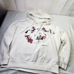 Marc O'Polo Large Organic Cotton Stretch Long Sleeve Pullover Flower Hoodie